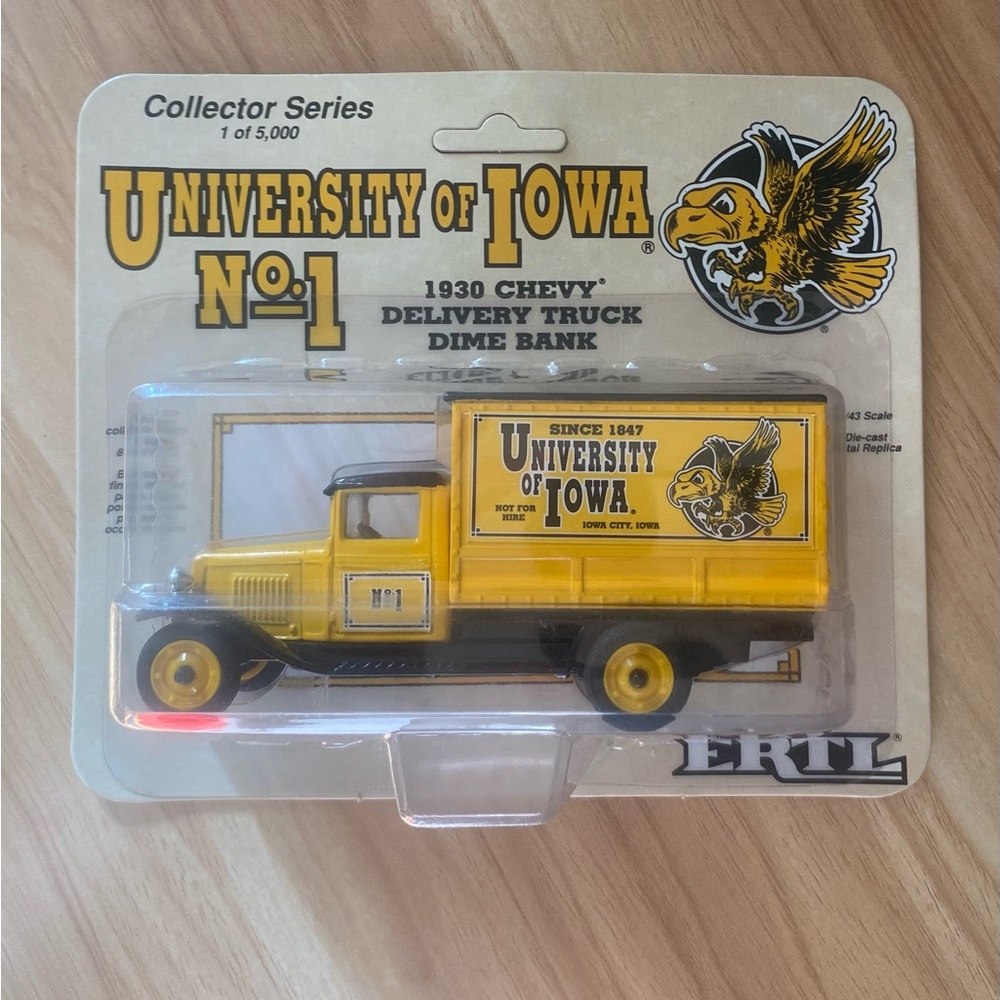 Made in 1991 - University of Iowa 1930 Chevy Delivery Truck Dime Bank